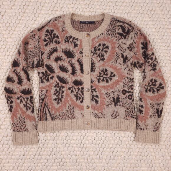 Peruvian Connection Baby Alpaca Wool Cardigan Sz Extra Small - Picture 5 of 7